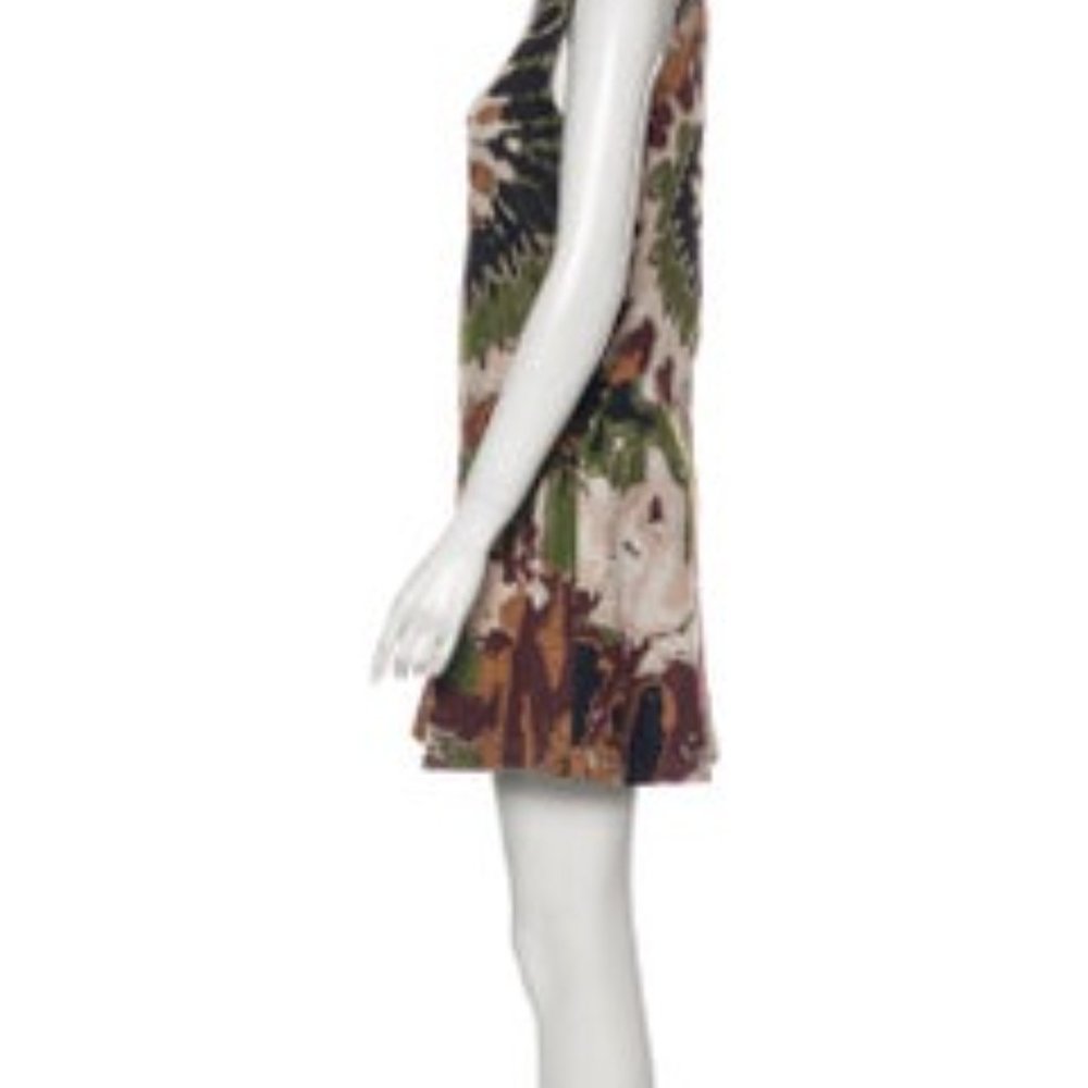 VALENTINO A-LINE HEAVY KNIT METALLIC MINI DRESS EUC - Picture 3 of 10